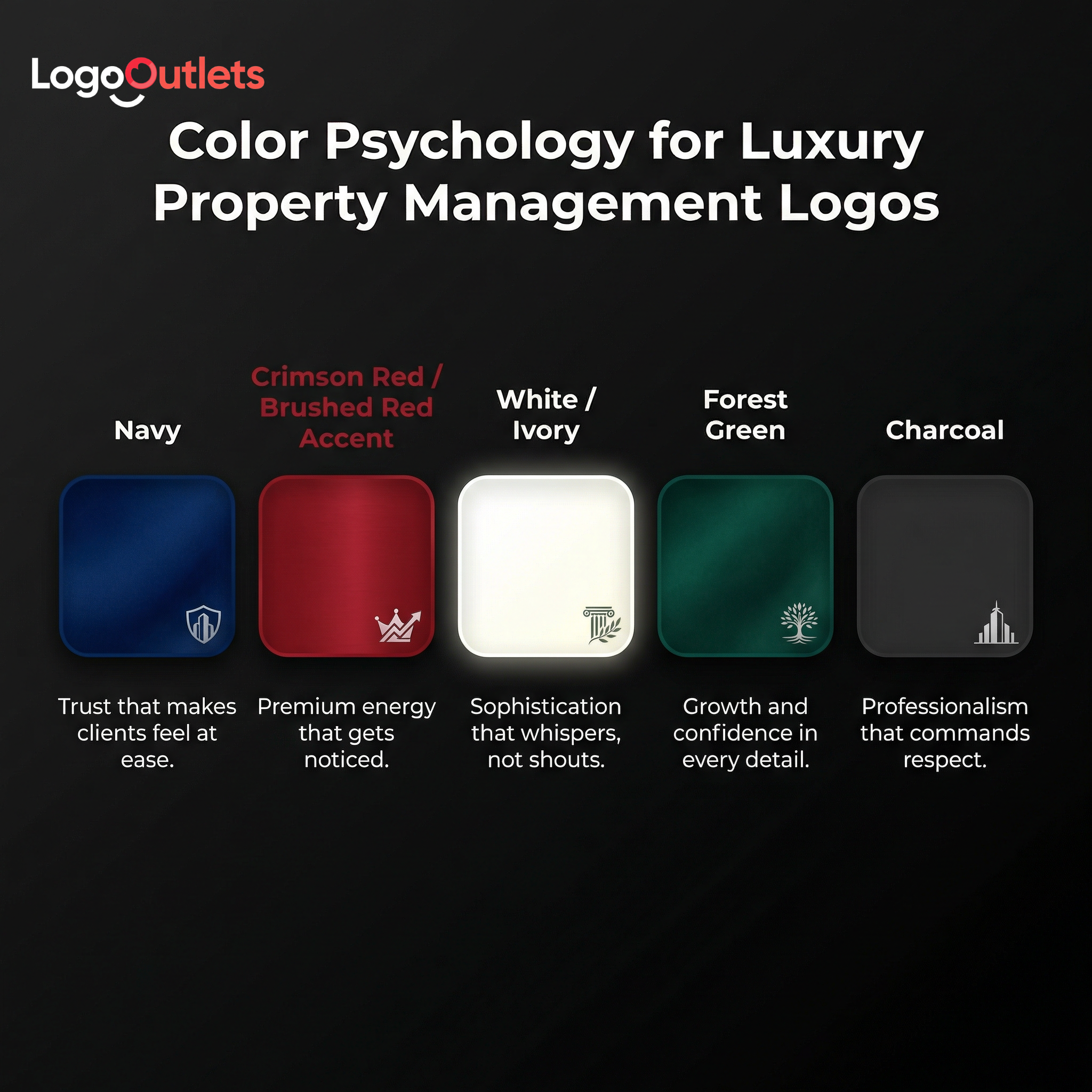 Luxury Property Management Logo Ideas Infographic